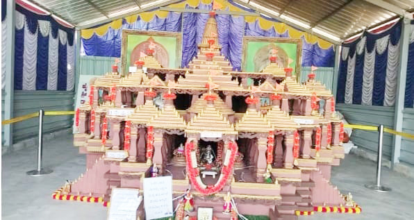 ಮೈಸೂರಿನಲ್ಲಿ ಅಯೋಧ್ಯೆ ಶ್ರೀರಾಮಮಂದಿರದ ಪ್ರತಿಕೃತಿ ದರ್ಶನ