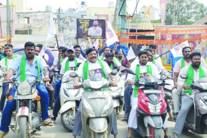 ಬಿಗ್ ಬಾಸ್: ವರ್ತೂರು ಸಂತೋಷ್ ಬೆಂಬಲಿಸಿ ಅಭಿಮಾನಿಗಳಿಂದ ಬೈಕ್ ರ್ಯಾಲಿ