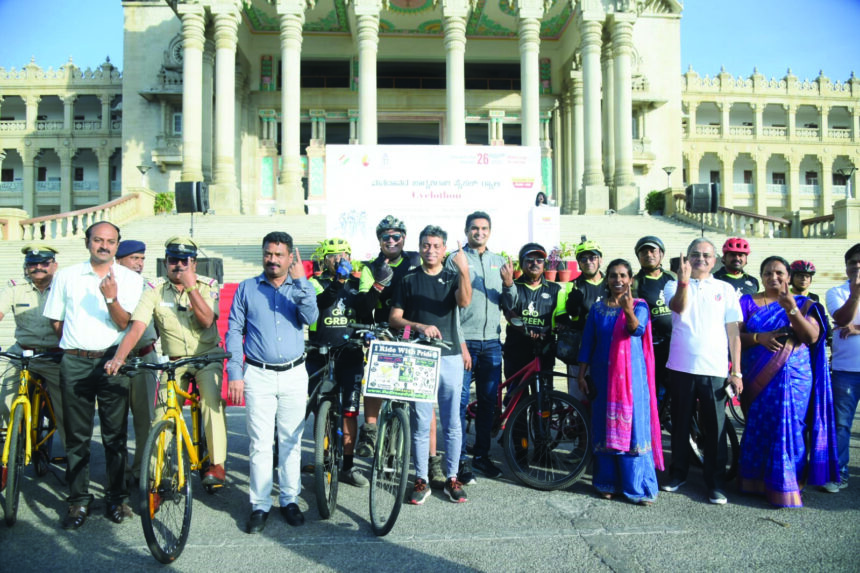 ಮತದಾನ ಜಾಗೃತಿಗಾಗಿ ಸೈಕಲ್ ಜಾಥಾ