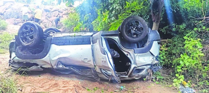 ಭೀಕರ ಅಪಘಾತ ಮೂವರು ದುರ್ಮರಣ