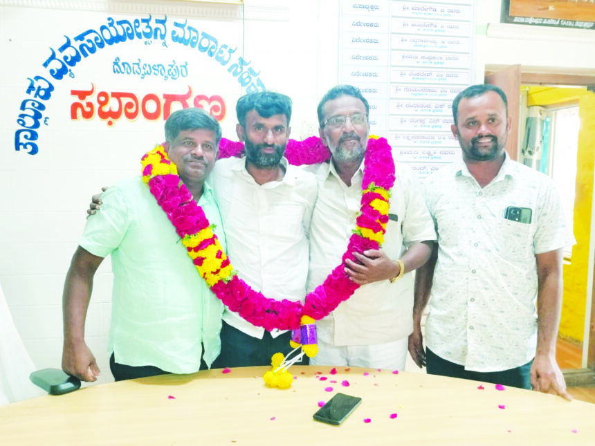 ಟಿಎಪಿಸಿಎಂಎಸ್ ನೂತನ ಅಧ್ಯಕ್ಷರಾಗಿ ಅರಳುಮಲ್ಲಿಗೆ ವೆಂಕಟೇಶ್ ಅವಿರೋಧ ಆಯ್ಕೆ