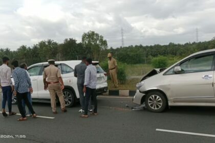 ಸಚಿವ ಮುನಿಯಪ್ಪ ಕಾರು ಅಪಘಾತ