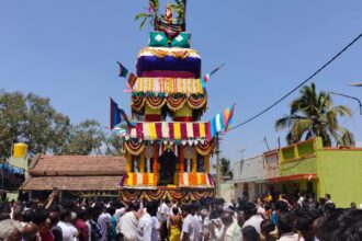 ಶ್ರೀ ಲಕ್ಷ್ಮೀನರಸಿಂಹ ಸ್ವಾಮಿಯ ಬ್ರಹ್ಮರಥೋತ್ಸವ: ದರ್ಶನ ಪಡೆದ ಸಹಸ್ರಾರು ಭಕ್ತರು