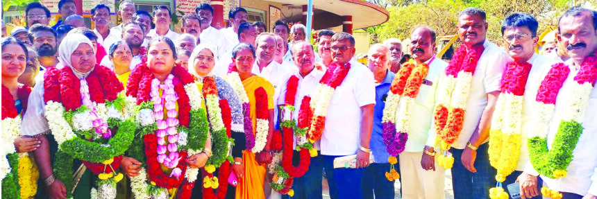 ವಿಜಯಪುರ ಪುರಸಭೆಯ ನೂತನ ಅಧ್ಯಕ್ಷೆಯಾಗಿ ಭವ್ಯ ಮಧು ಆಯ್ಕೆ ಉಪಾಧ್ಯಕ್ಷೆ ತಾಜುನ್ನಿಸಾ ಮಹಮದ್ ಪಾಷ