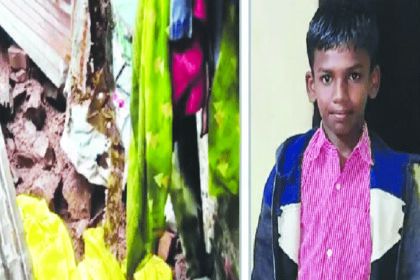 ಮಳೆಗೆ ಮನೆ ಮೇಲ್ಛಾವಣಿಗೋಡೆ ಕುಸಿದ ಬಾಲಕ ಸಾವು