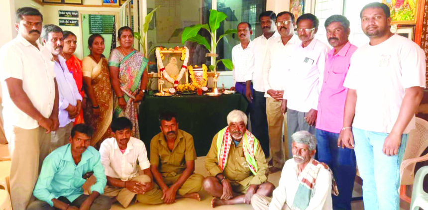 ಹೊಸಪೇಟೆ ಗ್ರಾಮ ಪಂಚಾಯಿತಿಯಲ್ಲಿ ಮಹಾತ್ಮಾಗಾಂಧೀಜಿ, ಲಾಲ್ ಬಹದ್ದೂರ್ ಶಾಸ್ತಿçÃ, ಜಯಂತಿ