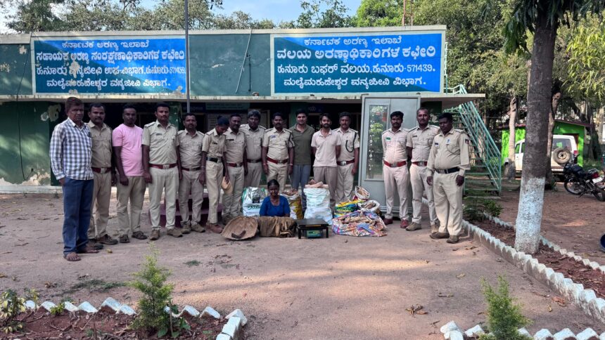 “ಗಂಧದ ಮರದ ತುಂಡುಗಳು ವಶಕ್ಕೆ”