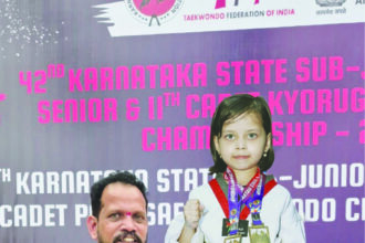 “ಪುಂಸೆ ವಿಭಾಗದಲ್ಲಿ ಕ್ರೀಡಾಪಟು, ಎಸ್.ಹನಶ್ರೀಗೆ ಚಿನ್ನದ ಪದಕ”