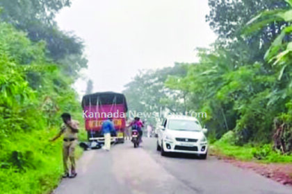 “ಅಕ್ರಮ ಜಾನುವಾರು ಸಾಗಾಟ | ಪೊಲೀಸರಿಂದ ಫೈರಿಂಗ್ ಲಾರಿ ಬಿಟ್ಟು ಖದೀಮರು ಪರಾರಿ”
