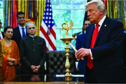 “ಶ್ವೇತಭವನದಲ್ಲಿ ಟ್ರಂಪ್ ದೀಪಾವಳಿ ಆಚರಣೆ”