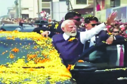 “ಉಡುಪಿಯಲ್ಲಿ ಮೋದಿ ಭರ್ಜರಿ ರೋಡ್ ಶೋ “