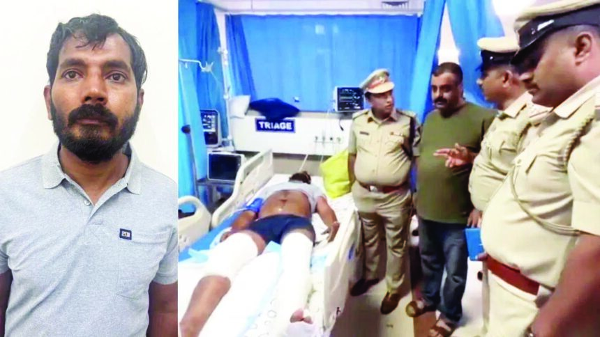 “ಸ್ಥಳ ಮಹಜರು ವೇಳೆ ಪೊಲೀಸರ ಮೇಲೆ ದಾಳಿ ಆರೋಪಿಗೆ ಗುಂಡೇಟು”