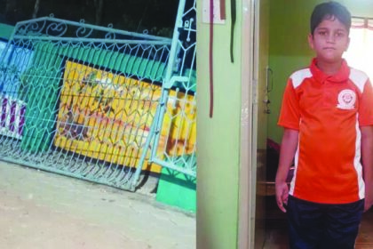 “ದೇವಾಲಯದಗೇಟ್ ಬಿದ್ದು ಬಾಲಕನ ಕಾಲು ಮುರಿತ”