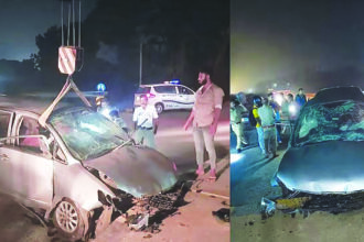 “ಭೀಕರ ರಸ್ತೆ ಅಪಘಾತ: ಮೂವರು ಸಾವು”