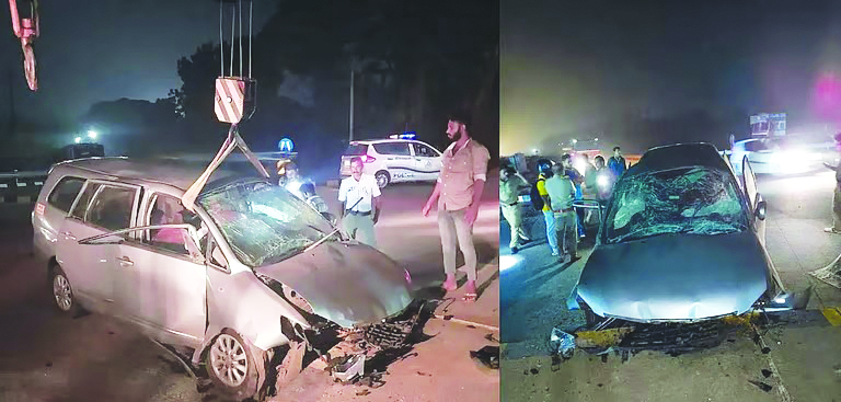 “ಭೀಕರ ರಸ್ತೆ ಅಪಘಾತ: ಮೂವರು ಸಾವು”