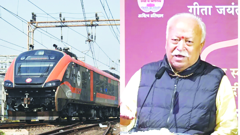 ಮೋಹನ್ ಭಾಗವತ್‌ಪ್ರಯಾಣಿಸುತ್ತಿದ್ದ ರೈಲಿಗೆ ಕಲ್ಲು ತೂರಾಟ