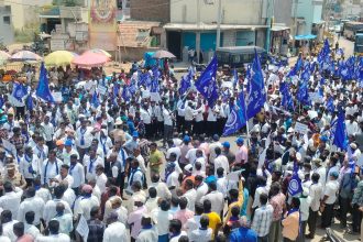 ದಲಿತ ಬಲಗೈ ಸಮುದಾಯದಿಂದ ಬೃಹತ್ ಪ್ರತಿಭಟನೆ