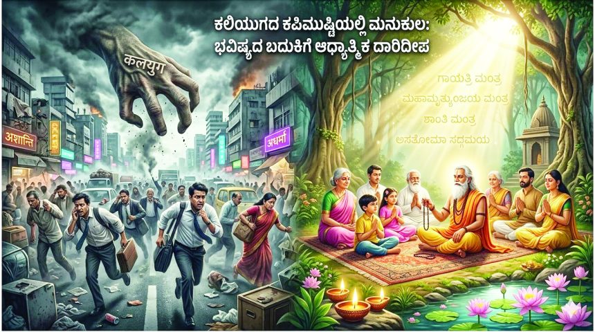 ಕಲಿಯುಗದ ಕಪಿಮುಷ್ಟಿಯಲ್ಲಿ ಮನುಕುಲ: ಭವಿಷ್ಯದ ಬದುಕಿಗೆ ಆಧ್ಯಾತ್ಮಿಕ ದಾರಿ ದೀಪ