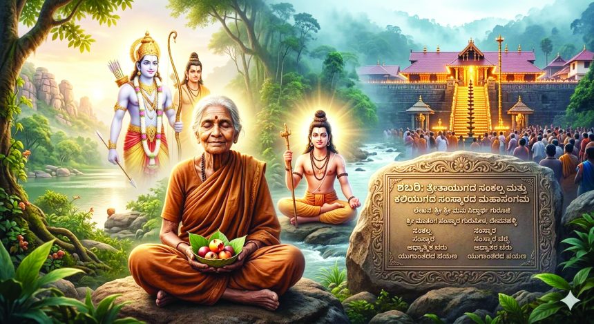 ಶಬರಿ: ತ್ರೇತಾಯುಗದ ಸಂಕಲ್ಪ ಮತ್ತು ಕಲಿಯುಗದ ಸಂಸ್ಕಾರದ ಮಹಾ ಸಂಗಮ