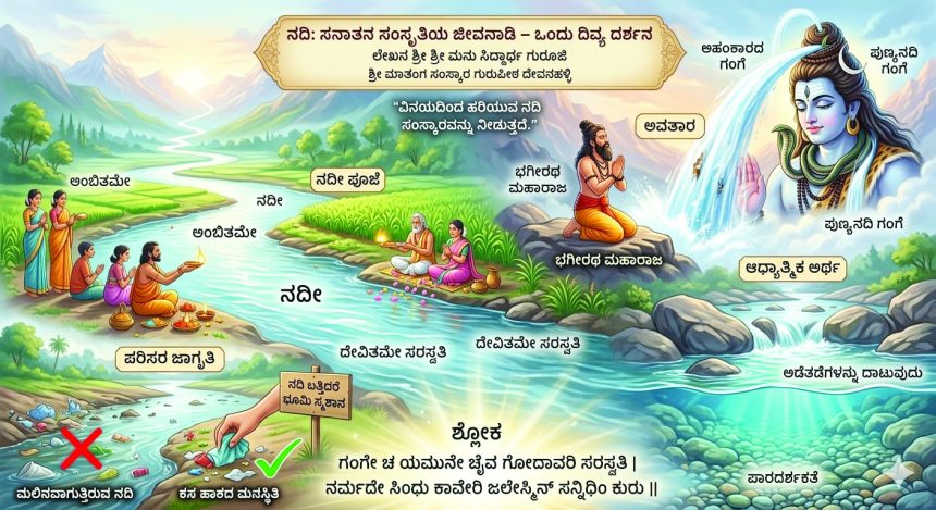 ನದಿ: ಸನಾತನ ಸಂಸ್ಕೃತಿಯ ಜೀವನಾಡಿ-ಒಂದು ದಿವ್ಯ ದರ್ಶನ