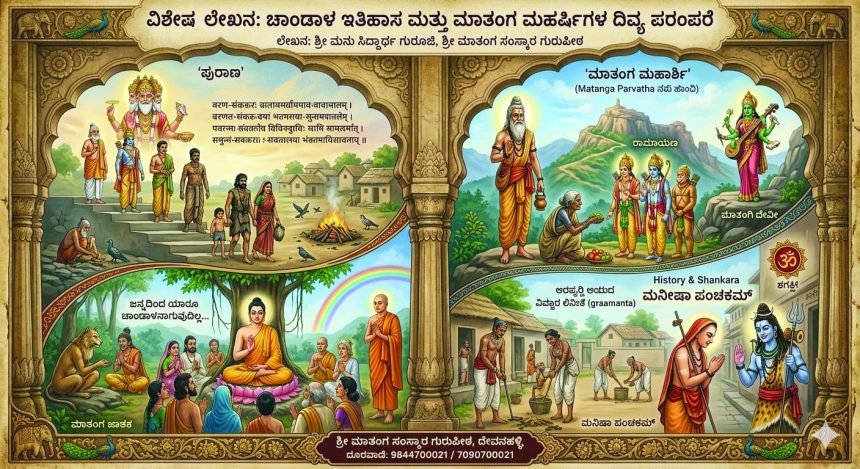 ಚಾಂಡಾಳ ಇತಿಹಾಸ ಮತ್ತು  ಮಾತಂಗ ಮಹರ್ಷಿಗಳ ದಿವ್ಯ ಪರಂಪರೆ