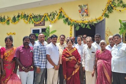 ದೇವಾಲಯದಲ್ಲಿ ಯಾಗ ಶಾಲಾ ಕೊಠಡಿ  ಉದ್ಘಾಟನೆ  ಮಡಿವಾಳ ಗ್ರಾಮದಲ್ಲಿ ಯಾಗ ಶಾಲೆ ಉದ್ಘಾಟಿಸಿದ ಶಾಸಕಿ ಎಂ ರೂಪಕಲಾ