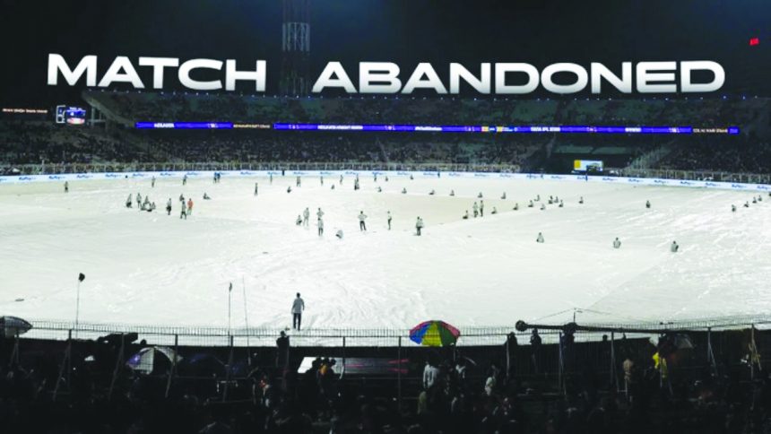 ಮಳೆಯಿಂದ ಕೆಕೆಆರ್- ಪಂಜಾಬ್ ಪಂದ್ಯ ರದ್ದು