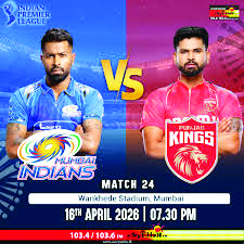 ಮುಂಬೈ ಇಂಡಿಯನ್ಸ್ಗೆ ಪಂಜಾಬ್ ಕಿಂಗ್ಸ್ ಸವಾಲು