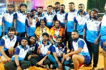 ಹೊನಲು ಬೆಳಕಿನ ವಾಲಿಬಾಲ್ ಪಂದ್ಯಾವಳಿ ಸರ್ಜಾಪುರ ಜೈಭೀಮ್ ತಂಡ ಪ್ರಥಮ