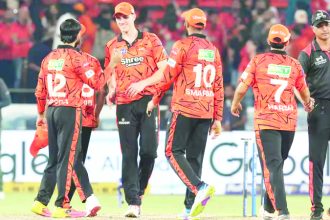 ಕಳಪೆ ಫೀಲ್ಡಿಂಗ್; ಪಂಜಾಬ್‌ಗೆ ಹ್ಯಾಟ್ರಿಕ್ ಸೋಲು:   ಹೈದರಾಬಾದ್‌ಗೆ 33 ರನ್‌ಗಳ ಭರ್ಜರಿ ಜಯ
