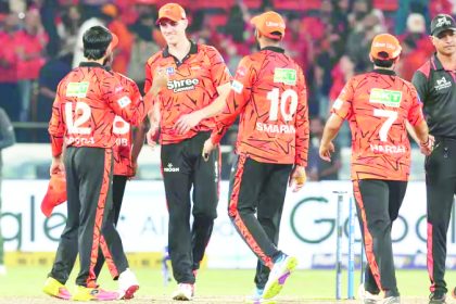 ಕಳಪೆ ಫೀಲ್ಡಿಂಗ್; ಪಂಜಾಬ್‌ಗೆ ಹ್ಯಾಟ್ರಿಕ್ ಸೋಲು:   ಹೈದರಾಬಾದ್‌ಗೆ 33 ರನ್‌ಗಳ ಭರ್ಜರಿ ಜಯ