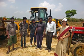 “ಅಕ್ರಮವಾಗಿ ಮರಳು ಸಾಗಾಟ : ಜೆಸಿಬಿ ವಶ”