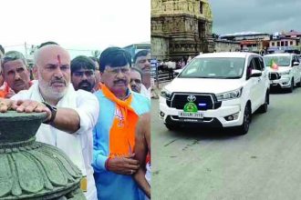 ಅಡ್ಡ ಮತದಾನ ಆರೋಪ;  ಆಣೆ-ಪ್ರಮಾಣ ಮಾಡಲು ಧರ್ಮಸ್ಥಳಕ್ಕೆ ಹೊರಟ ಶಾಸಕ ಹೆಚ್.ಕೆ.ಸುರೇಶ್