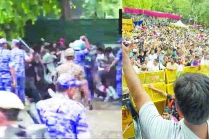 ಜಂತರ್‌ಮಂಥರ್‌ನಲ್ಲಿ ಲಾಠಿ ಪ್ರಹಾರ